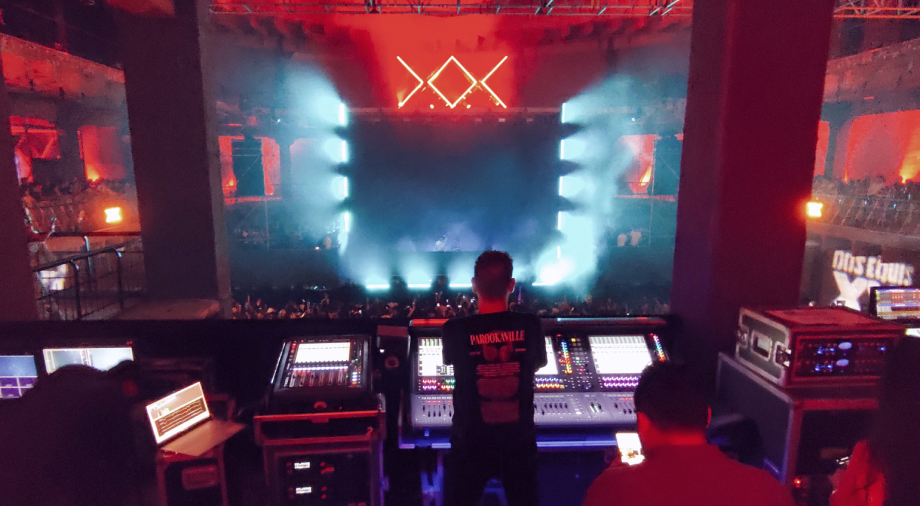 Fotografía del back stage de los conciertos en MIXX Bunker 2023